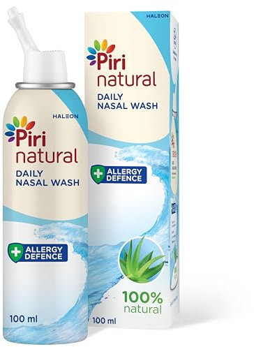 PiriNatural Nasal Spray, Allergy Defence, Allergens Hayfever & Dust wash, 100ml