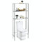 IDIMEX Étagère Toilettes WC RAFA économiseur d'espace avec 3 tablettes, en métal chromé