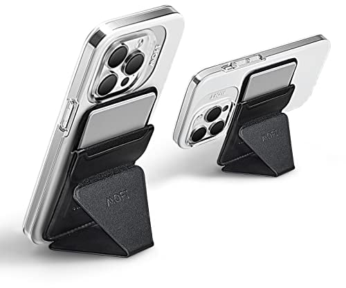 MOFT Snap Portefeuille Magsafe pour iPhone 16 15 14 13 12 Series, Support magnétique en Cuir végane pour téléphone avec 3 Angles de Vue, Force magnétique améliorée (Vert lac)