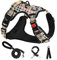 NESTROAD Imbracature con Pettorina Cane ad h Anti Tiro Plaid Beige per Cani Taglia Piccola, Taglia S per Piccola Cani con Collo 28~38CM Petto 38~53CM, Cintura Sicurezza Cani Auto, Accessori Cani