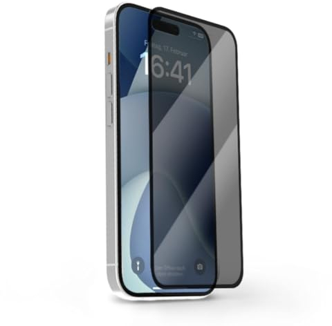 Woodcessories - Japanisches 3D Privacy Schutzglas kompatibel mit iPhone 15 Pro Displayschutz, anti spy