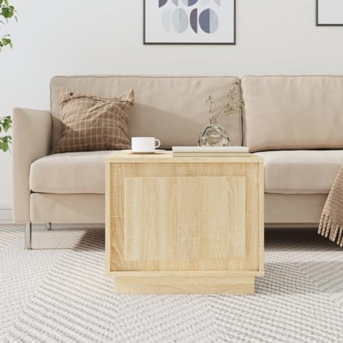 INLIFE Couchtisch Sonoma-Eiche 51x50x44 cm Holzwerkstoff,17,1 KG,819871