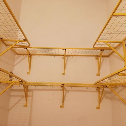 Scaffali sospesi per garage Scaffali sospesi in metallo per carichi pesanti, scaffali a muro Scaffali per sistemi di stoccaggio per garage, Scaffali robusti ad alta capacità portante