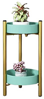 MJMLUCK Metall Hoch Pflanzenständer Innen/Außen, Topfpflanzenständer Pflanzenständer Blumentopfständer, Blumentopfständer Topfständer für Haus, Garten, Terrasse, Begrünung, 25×25×60 cm