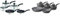 Tefal Comfort Max, Pan Set, 14cm Milkpan, 16cm and 18cm Saucepans with Lids & Tower Cerastone T81276 Forged 5 Piece Pan Set with Non-Stick Coating and Soft Touch Handles