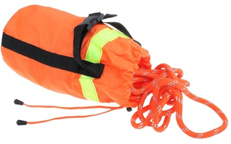 Perfeclan Wasserwurfsack, reflektierendes schwimmendes Seil, zum Bootfahren, Angeln, Driften, Kanufahren, Schwimmen, Kajakfahren, 21m Seil