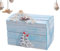 Vintage Schatztruhe Geschenk-Box mit Deckel Schatztruhe Holzbox Maritime Mediterranen Stil Desktop Tragbare Kleine Aufbewahrungskoffer Andenken Aufbewahrungs Organisator, Segelboot