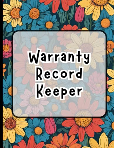 Warranty Record Keeper: A practical logbook for managing electronics, gadgets, and home items with sections for repairs, receipts, and warranty information.