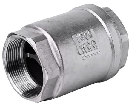 1 Stück 1/2 Zoll 3/4 Zoll 1 Zoll 304 Edelstahl Vertikales Rückschlagventil H12 Rückschlagventil Wasserpumpenrohr Einwegventil(1/2)