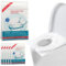 Toilettenauflage Einweg – 60 Stück Toilettensitzbezug aus Holzzellstoff, Spülbare & Wasserdichte Toilet Seat Cover, Hygienische Einweg Toilettensitzbezüge für Reisen & öffentliche Toiletten