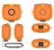 Case Cover for Beats Powerbeats Pro 2 – TPU Protective Sleeve with Built-in Button Access for Wireless Earbuds, Shockproof & Scratch-Resistant for Sports & Workout (Transparent Orange)