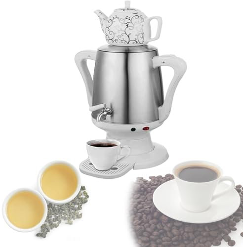 Elektrischer Teebereiter mit automatischer Abschaltung, Trockengehschutz, Warmhaltefunktion, perfekt für russische und türkische Teezeremonien