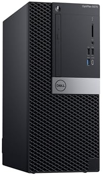 Dell Optiplex 5070 Mini Desktop-PC, Intel Core i5-9500T, 16 GB RAM, 512 GB SSD, WiFi, Bluetooth, US-Layout, Windows 11 Pro (Generalüberholt)