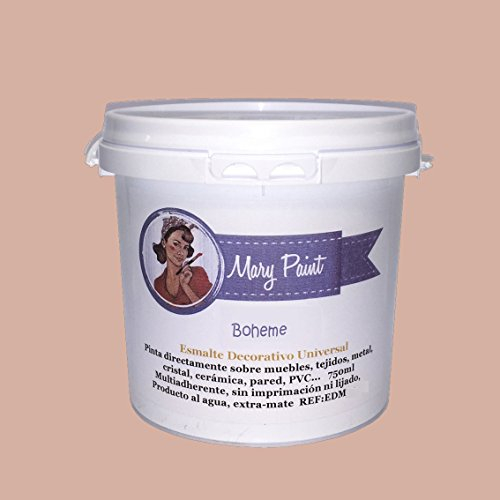 Mary Paint Peinture pour meubles à effet peinture à la chaux, Rose Bohême, 750 ml