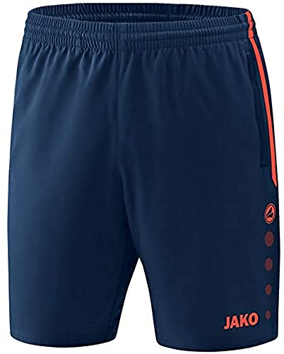 JAKO Herren Shorts Competition 2.0, Navy/Flame, XXL