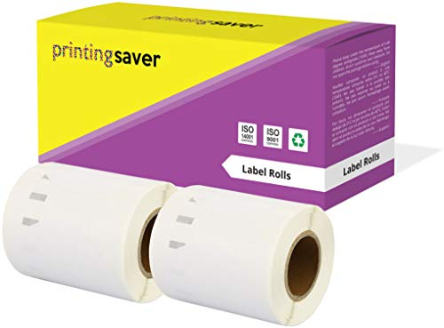 Printing Saver 2X 14681 57 x 57 mm CD DVD Disketten-Etiketten (160 Stück/Rolle) kompatibel für LabelWriter 310 320 330 4XL 400 450 Turbo/Twin Turbo/Duo & Seiko SLP Etikettendrucker
