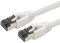 1aTTack.de 2m Cat 8 Cavo di rete Cat8 bianca - 1 pezzo Cat.8 Lan 2000 Mhz 40 Gbit s 40GBase-T POE+ cavo Patch Ethernet LSZH - 1 x 2 metro bianca