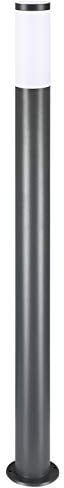 Monzana Lampadaire moderne 100 cm Luminaire extérieur E27 Lampe de jardin en acier inoxydable - Anthracite
