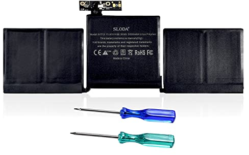 SLODA A1708 Laptop Akku A2159 A2289 A2338 für MacBook Pro 13 Zoll A1713 A2171 (Ende 2016 Mitte 2017 2019 2020 2022) EMC 2978 3164 [11.41V 5100mAh]