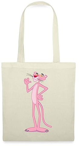 Spreadshirt Pink Panther Paulchen Pose Richtig Cool Stoffbeutel, One Size, Natur