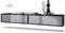 Vladon 2er-Set TV Board Lana 100, Made in Germany, Lowboards je 100 x 29 x 37 cm mit viel Stauraum, Korpus in Schwarz matt, Fronten in Beton Oxid Optik | Große Farbauswahl