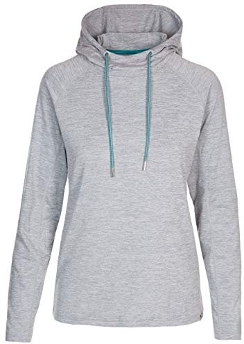 Trespass Hattie Womens Quick Dry Hoodie - Long Sleeve Hooded Top, Ladies Activewear, Gym Sports Hoodie, Pullover Workout Jacket with Small Rear Zip Pocket