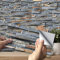 VIVILINEN 27PCS Pegatinas autoadhesivas para azulejos Pegatinas de pared de PVC impermeables Diseño de azulejos de cemento Decoración adhesiva 20x10cm para cocina Baño