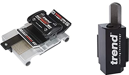 Trend FTS/KIT/MK2B Fast Track MK2 Fixed Angle Sharpening Technology & C Corner Wood Chisel for Square Hinge and Lock Face Fitting, Black, 70mm