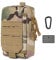 Tactical Molle Pouch Military Waist Bag Outdoor Men EDC Tool Bag Utility Gadget Organizer Vest Pack Purse Mobile Phone Case Hunting Compact Bag U.S.A Patch Carabiner Included (CP)