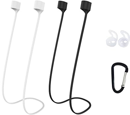 2Pcs Magnetic Airpods Strap Earphones Strap Anti-Loss Sports Silicone Strap Compatible with Airpods, Magnetic Anti-Lost Bluetooth Earphone Cord, Accessories for Airpods PRO/3/2/1