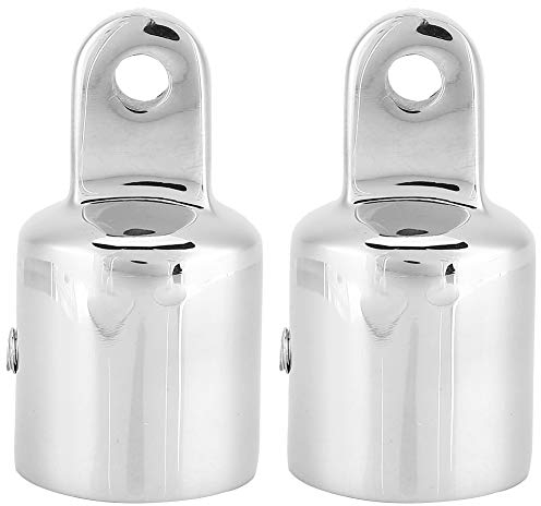Abdeckkappe für Armaturen für Marineboote Riemen Öse Endkappe Verbindungskappe, Boat Eye End Cap Edelstahl Eye End Fitting für Boot Bimini Top Cap Fitting Hardware 22mm