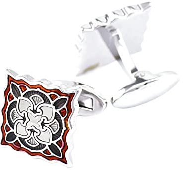 Manschettenknöpfe Herren Tracht, Manschettenknöpfe Herren Personalisieren Silber Versilbert Cufflinks Weinlese-Blume Schmuck Geschenk