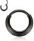 YEBOCIYO Nasenring 10mm Septum Piercing Ring Schwarz Tragus Piercing Dreifach Gestapelt Knorpel Ohrringe Daith Helix Piercing Lippen Augenbrauen Bauch Piercing 316L Chirurgenstahl 16G