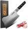 Kitory Hackmesser 17.8 cm Chinesisches Küchenmesser für Fleisch und Knochen, Scharfe Metzgermesser Hackbeil Messer, Ergonomischem Pakkaholzgriff