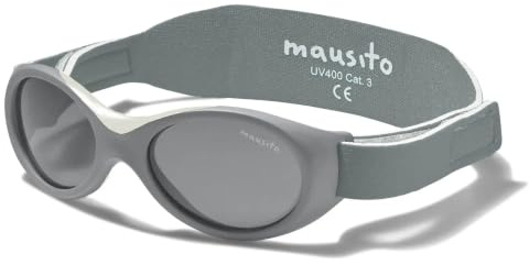 Mausito Baby Sonnenbrille (0-18 Monate) | Flexibles Design mit UV400 | Rahmen aus flexiblem TPEE | Leichtes Material mit verstellbarem, weichem Band für einen bequemen Sitz | Europäisches Design