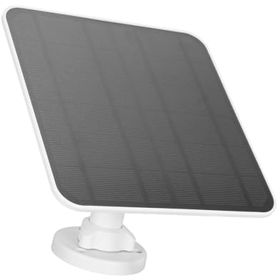 Solarpanel für Nest, für Doorbell 2K-Kamera, für Video Doorbell 2, für Doorbell 3, für Video Doorbell 3 Plus, für Doorbell 4 Plus, 360° Drehbar, IP66 Wasserdicht, 5V 12W