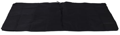 Qcwwy wasserdichte Brennholzregal-Abdeckung, 244 X 107 X 51 cm, Schwarz, Staubdichter Bezug, Stoff, Regensichere Abdeckung, Winddichte Schutzhülle, Staubschutz für Gartenpavillon Im