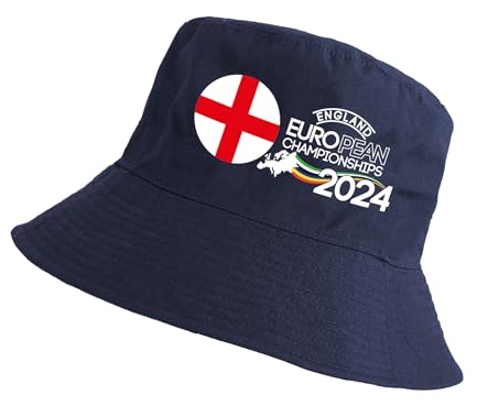Partisan England Euros 2024 Bucket Hat Blue, blau, One size