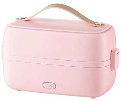 Electric Lunch Box 1.0L Food Heater Bento Box Mini Rice Cooker, Portable Food Warmer insulation lunch box with 304 Stainless Steel Container, Leakproof Food Heater for Home/Office