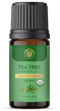 Carno Calm Tea Tree Oil | 100% Pure & Organic Aromatherapy Essential Oil for Diffuser Spray Soap Massage Candles Body Wash Shower Steamers & MultiUse | 0.33 fl. Oz