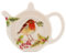 Winter Robin Design Melamine Tea Bag Coaster Tidy