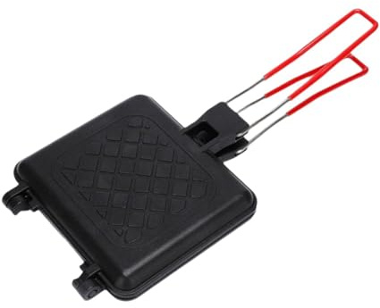 perfk Doppelseitige Sandwich-Backform, Sandwichmaker, tragbare Panini-Presse, Camping-Pie-Maker für Omeletts, Toast, Restaurantküche