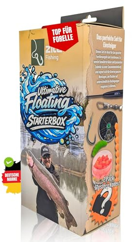 Zite Fishing Forellenköder Auftreibend XXL Set | Floating Forellen | Angelköder | Troutmallows, Mighty Mag, Forellenteig, Bubbly Beads | Inklusive Bodentaster, Vorfachhaken & Mehr für