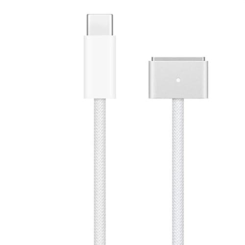iMounts USB-C auf MagSafe 3 Ladekabel 2m – 140W Schnelllade - Lade kabel – Geflochtenes Nylon mit LED – Kompatibel mit MacBook Air/Pro M1/M2/M3-2025