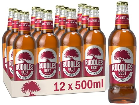 Ruddles Best Bitter Ale Beer, 12 x 500ml Bottles, Traditional English Ale