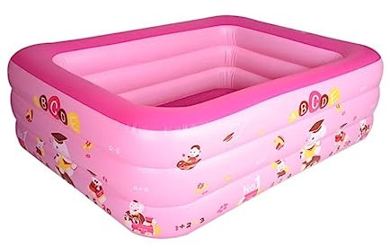OUYUE Piscina Hinchable Bañeras De Hidromasaje Inflables Piscina Hogar Jardín Viajes Bañeras Portátiles Piscinas Inflables Piscina para Exteriores(Pink,180 * 140 * 60cm)