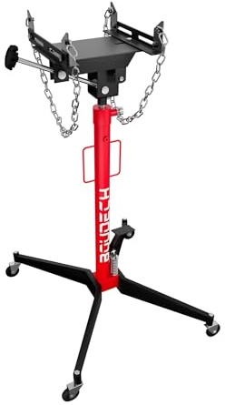 BOUDECH Hack Hydraulischer Getriebeheber für Gruben Max 500 kg Höhe 210 cm für Getriebe Auto mit Stahlrädern rot