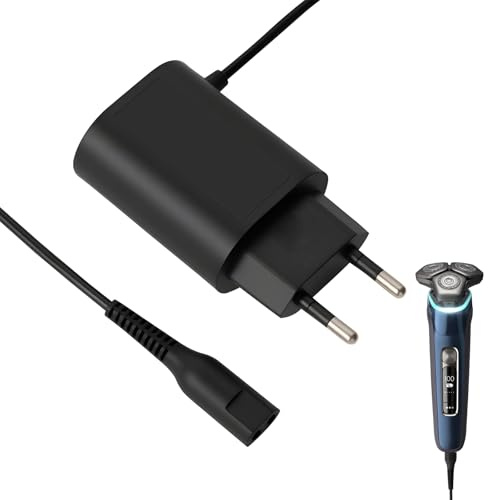 Ladekabel für Braun Rasierer Series 9 8 7 6 5 3 1 Epilator Silk-Epil 9/5/7 | 12V 400mA Netzeil Ladegerät für Rasierer für Braun Netzkabel Trimmer Shaver Charger