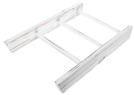 VICASKY Scala Porta Asciugamani Bagno Piccola Bianca in Stile Mini Scaletta Portasciugamani e Scaffale Decorativo Compatto per Bagno e Cucina Supporto Versatile per Asciugamani e Oggetti