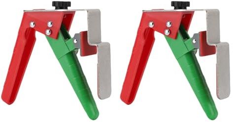 Fafeicy Pince d'installation de Panneau de Tiroir, Kit de Fixation d'armoire Réglable avec Coussinets en Silicone, 2 Pinces Robustes et 10 Connecteurs pour la Réparation de Meubles en Bois